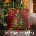 Axyaa Christmas Tree & Cake Pattern Pillow Covers for Sofa Bedroom Car