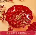 Axyaa Big Fu Zi Fruit Plate - Melon & Snack Plate for Home, BPA-Free