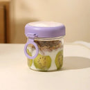 Axyaa Portable Salad Cup with Spoon: Fitness Food Container for Breakfast and Oats