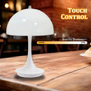 Axyaa Mushroom Table Lamp USB Rechargeable LED Night Light for Bedroom Decor