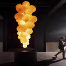Axyaa Staircase Chandeliers: Modern LED Pendant Lights for Living Room & Indoor Lighting