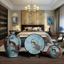 Ceramic Vase Set for Home Decor by Axyaa