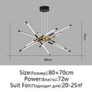 Axyaa Nordic Minimalist Chandelier: Dimmable LED Pendant Light for Modern Luxury Lighting