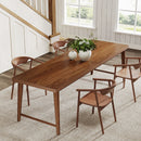 Axyaa 78.7-Inch Mid-Century Modern Dining Table for 6-8 People