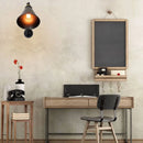 Axyaa Industrial Iron Folding Wall Lamp with Hemp Rope Detail