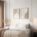 Axyaa Nordic Cream Style Yellow Stone Pendant Lamp for Home Decor