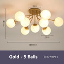 Axyaa Magic Bean LED Glass Ball Chandelier for Home Decor Lighting