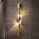 Axyaa Copper Crystal Wall Lamps for Living Room Bedroom Dining Room