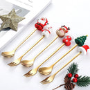 Axyaa Christmas Cutlery Set with Festive Decor Spoons & Forks