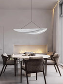 Axyaa Wabi Sabi Silk Chandelier: Nordic Minimalist Loft Pendant Lights for Home Decor