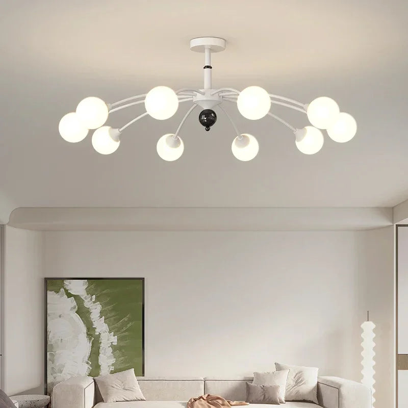 Axyaa Nordic Luxe Chandelier: Modern, Elegant Lighting for Living Room, Dining Room, Bedroom