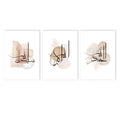 Axyaa Beige Abstract Islamic Canvas Print Arabic Calligraphy Wall Art
