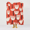 Axyaa Soft Orange Yellow Cotton Throw Blanket Home Sofa Couch Bed 50"x62"