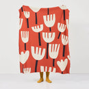 Axyaa Soft Orange Yellow Cotton Throw Blanket Home Sofa Couch Bed 50"x62"