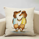 Axyaa Constellation Cartoon Dachshund Dog Pillow Case: Children's Bedroom Decor