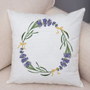 Axyaa Lavender Letter Sofa Cushion Cover for Home Car Living Room Bedroom Decor