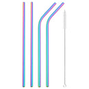 Axyaa Stainless Steel Straw Set with Cleaner Brush Home Bar Accessory