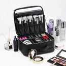 Axyaa Waterproof Makeup Travel Bag with Brush Compartment & Handle for Women