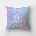 Axyaa Pink Sky Clouds 45x45cm Polyester Cushion Cover for Home Decor