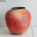Axyaa Pomegranate Texture Ceramic Vase Modern Plant Pot Floral Room Decor