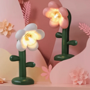 Axyaa Silica Gel Flower Floor Lamp Cartoon Nightlight for Home Decor