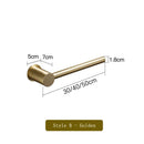 Axyaa Copper Towel Rod: Luxury Bathroom Single Rod without Punching, Bold Design