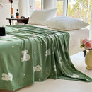 Axyaa Whale Bamboo Throw Blanket, Summer Quilt for Kids & Adults