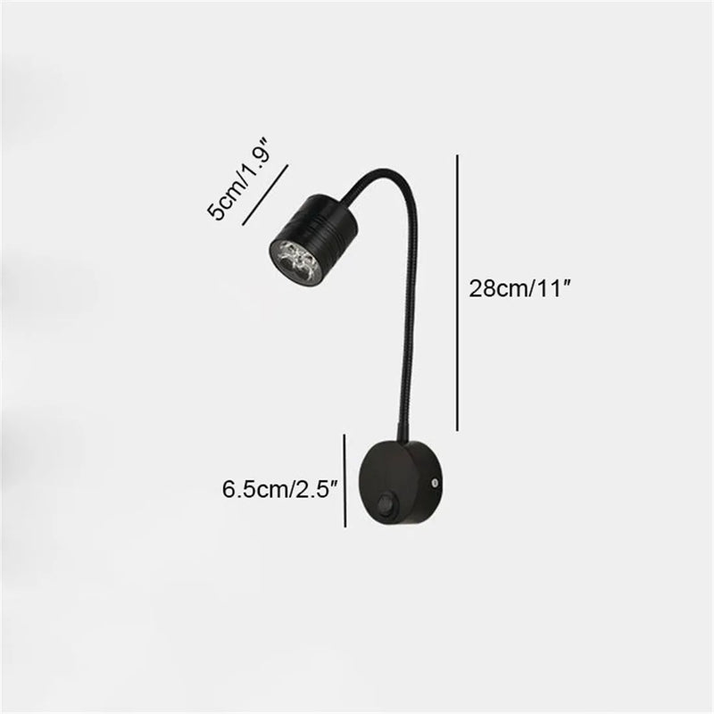 Axyaa LED Wall Lamp Sconces 5W for Bedside Working Study Reading Light Fixtures