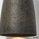 Axyaa Metal Round LED Pendant Lamp - Black Bell Design