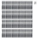 Axyaa 100PCS Plastic Fruit Fork Set for Home, Restaurant, Picnic, Camping - Reusable