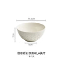 Axyaa Ceramic Bowl Set for Noodles, Soup, Salad, and Seafood