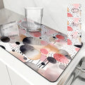 Axyaa Polka-dot Block Kitchen Drying Mat