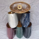 Axya Oval Gold-Lined Velvet Lamp Shade for E27E14 Lamp Caps