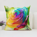 Axyaa Rose Flowers Decorative Pillow Cover 45x45 Cushion Cover Cases Home Decoration