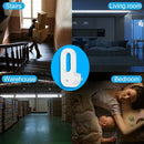 Axyaa Wall Night Light Socket with Sensor, Energy Saving Warm White Lamp for Kids Room