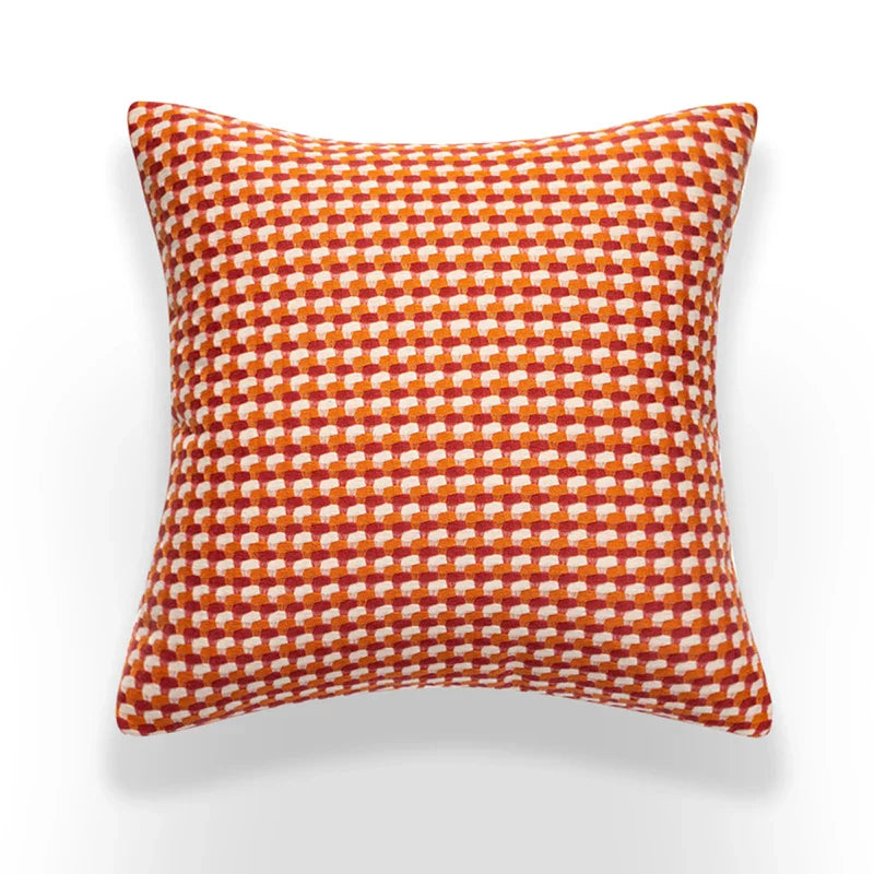 Axyaa Nordic Style Orange Cushion Cover for Living Room Sofa - 1pc