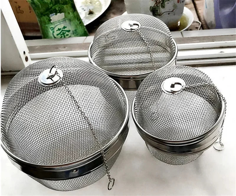 Axya Stainless Steel Tea Infuser Strainer Locking Ball Filter Colanders