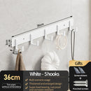 Axyaa Wall Hooks Set for Entryway and Wardrobe - Strong, Convenient Organization Solution