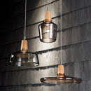 Axyaa Solid Wood Art Glass Pendant Chandelier for Home Decor
