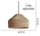Axyaa Rattan Chandelier Pendant Light for Dining Room and Bedroom