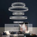 Axyaa Modern Stair Chandelier Ceiling Pendant Lights - LED Indoor Living Room Lighting