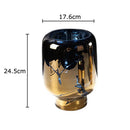 Axyaa Gold Crack Texture Glass Vase for Desk Decoration & Floral Arrangement