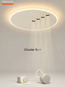 Axyaa Nordic LED Ceiling Lamp with Dimming Spotlight