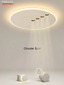 Axyaa Nordic LED Ceiling Lamp with Dimming Feature and Spotlight