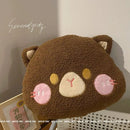 Axyaa Plush Rabbit Sofa Cushion for Girls - Small Dog Bedside Doll Gift