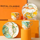 Axyaa Ceramic Coffee Cup Set: European Style Espresso Latte Art Mug, Perfect for Afternoon Tea.