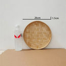 Axyaa Bamboo Sieve Dustpan Kitchen Tray Fruit Basket Dessert Plate (4 Sizes)