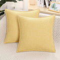 Axyaa Linen Chenille Pillow Case 50x50cm Sofa Bed Car Decorative Cushion Cover
