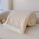 Axyaa Double Thickened Throw Blanket for Winter - Super Soft Cozy Sofa Bed Cover