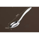 Axyaa Deepened Flat Bottom Stainless Steel Spoon for Children, Baby Feeding